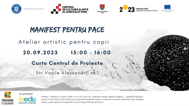 Manifest pentru Pace - atelier creativ pentru copii