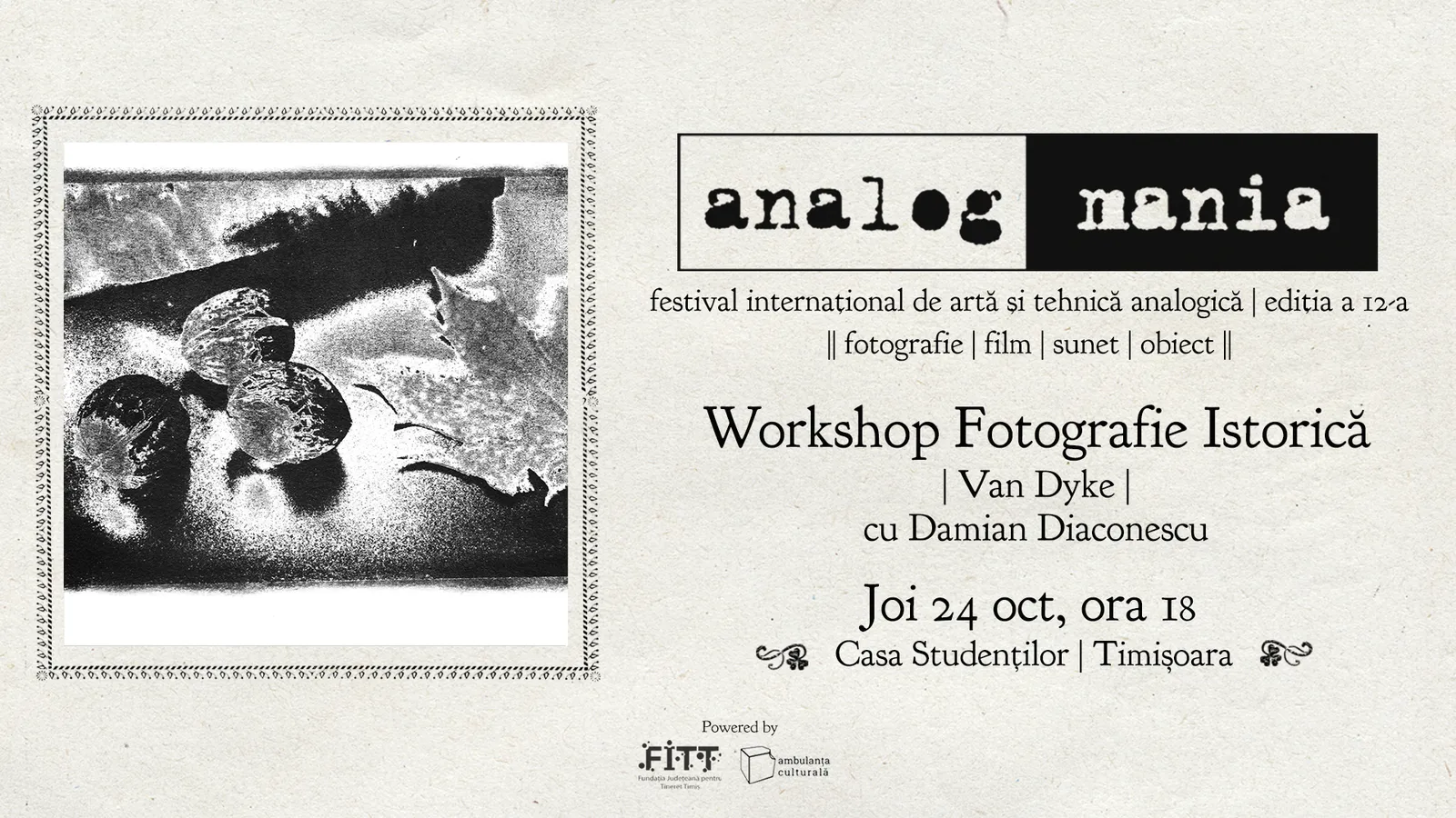 Workshop Fotografie Istorică | Van Dyke | cu Damian Diaconescu, Marius Parghel și Claudiu Dungă