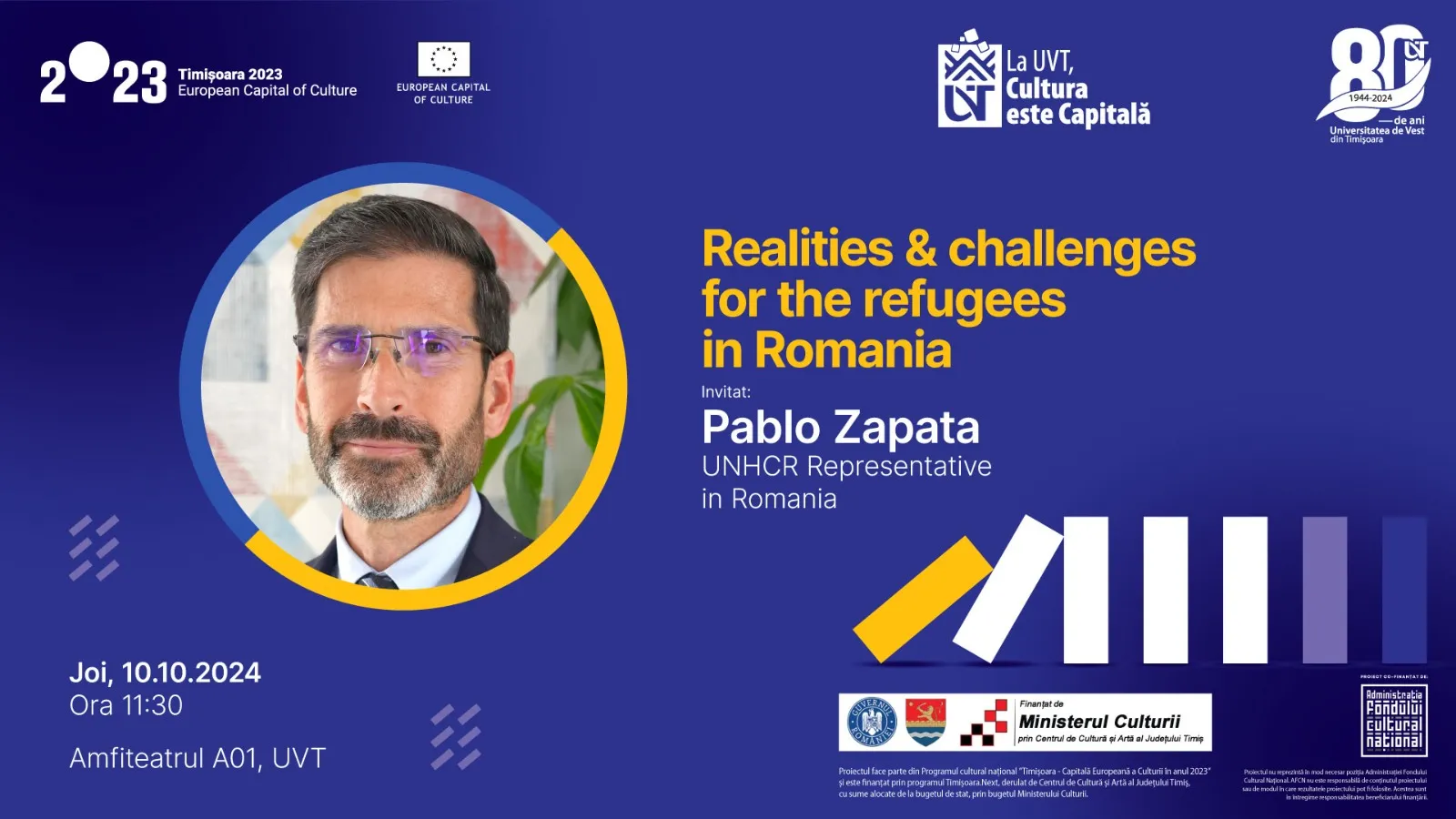 Conferință Pablo Zapata - „Realities and Challenges for the Refugees in Romania”