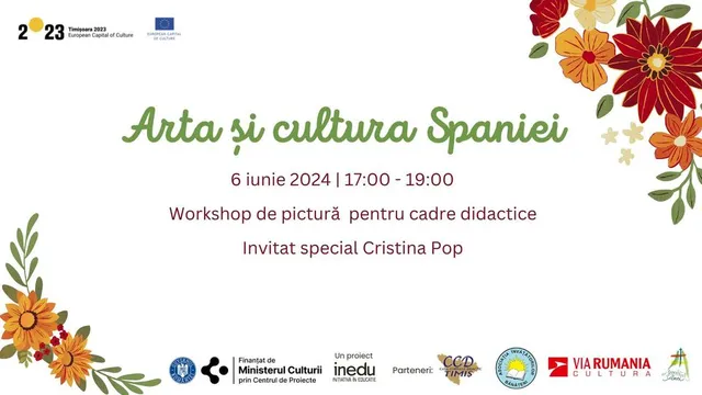 „Arta și cultura Spaniei” – workshop de pictură pentru cadrele didactice 