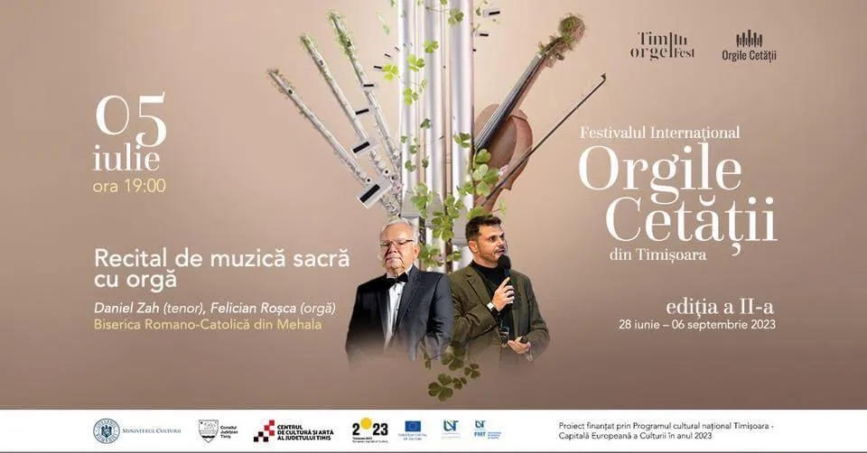 Recital de muzică sacră cu orgă / Daniel Zah, Felician Roșca