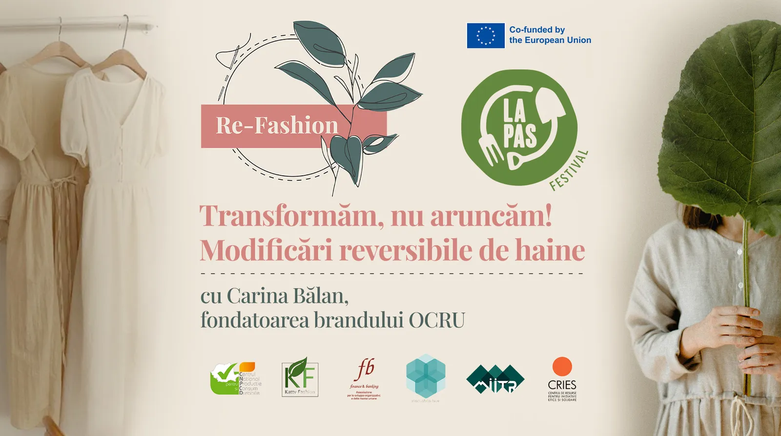 Atelier: Transformăm nu aruncăm! Modificări reversible de haine