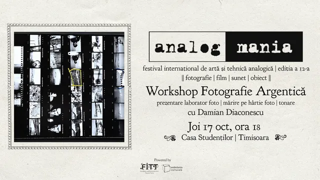 Workshop Fotografie Argentică #2 | cu Damian Diaconescu, Marius Parghel și Claudiu Dungă