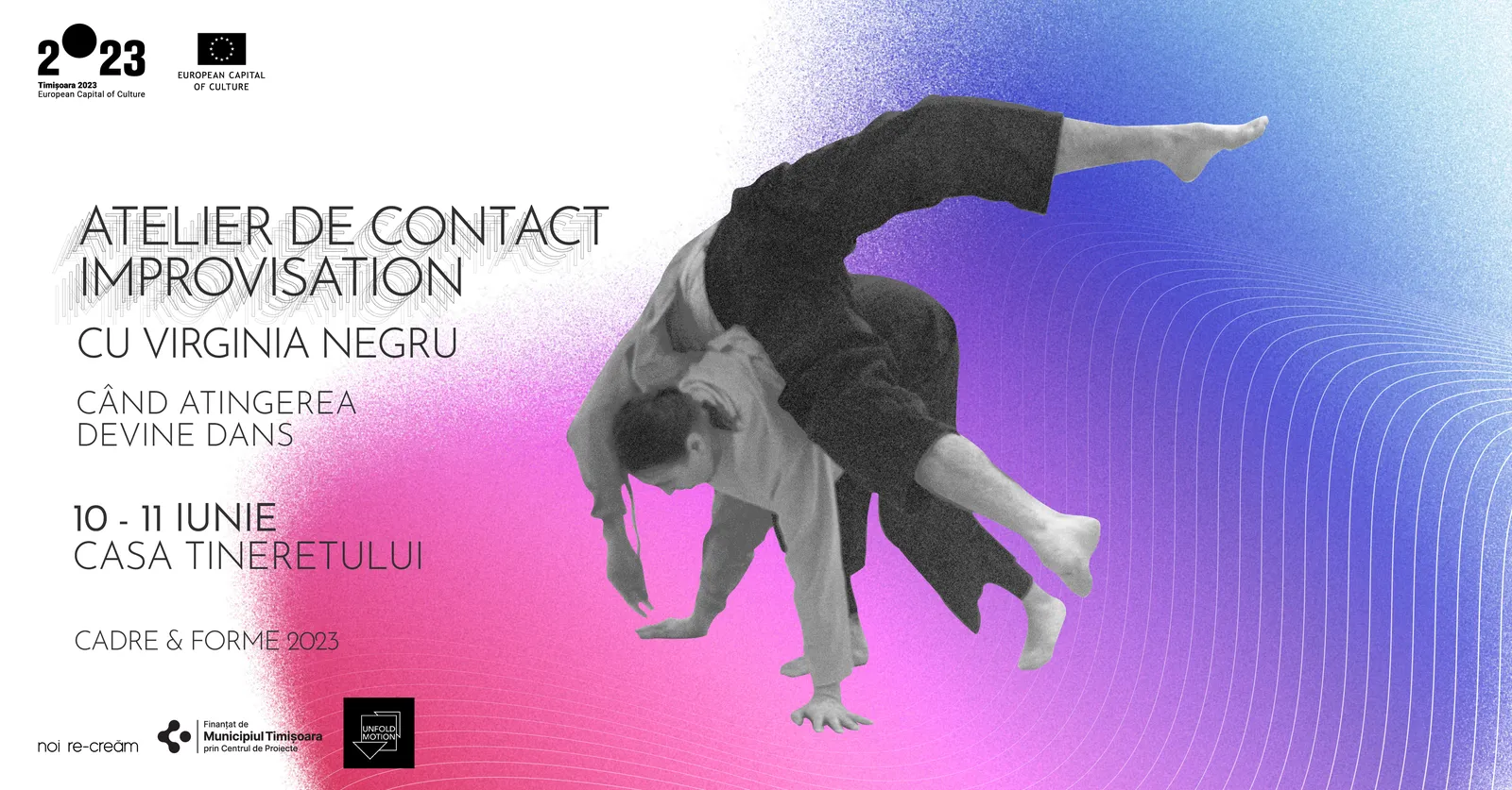 Atelier de Contact Improvisation cu Virginia Negru și Cătălin Diaconu