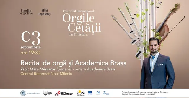 Recital de orgă și Academica Brass