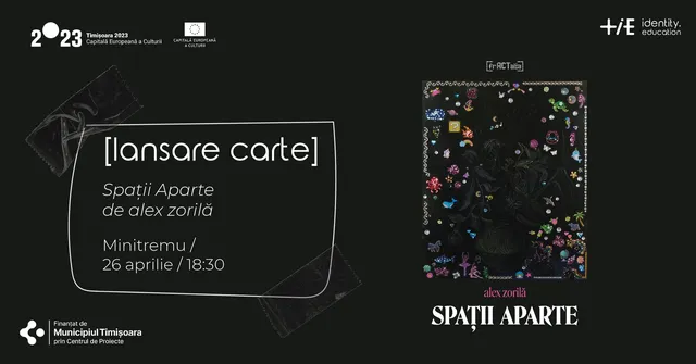 Lansare carte - Spații Aparte, de Alex Zorilă