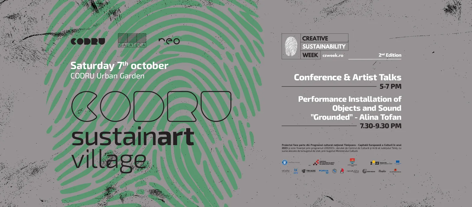 Conferință și Artist Talks @ CODRU Sustainart Village & Creative Sustainability Week
