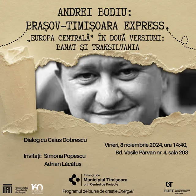 ANDREI BODIU: BRAȘOV-TIMIȘOARA EXPRESS & „EUROPA CENTRALĂ” ÎN DOUĂ VERSIUNI: BANAT ȘI TRANSILVANIA