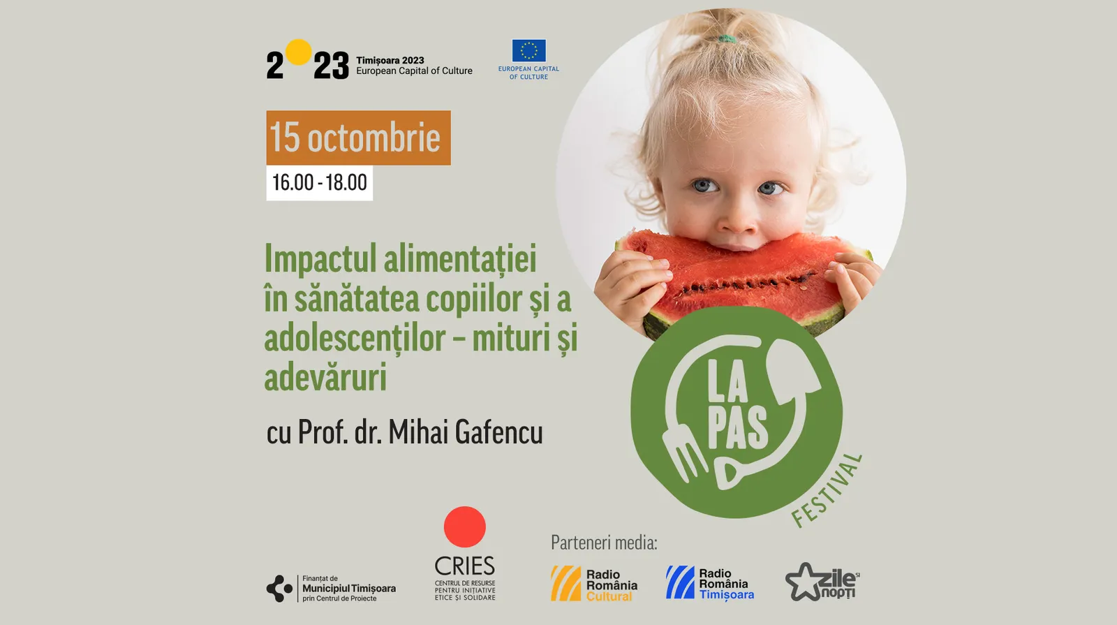 Atelier: Impactul alimentației asupra sănătății copiilor și tinerilor