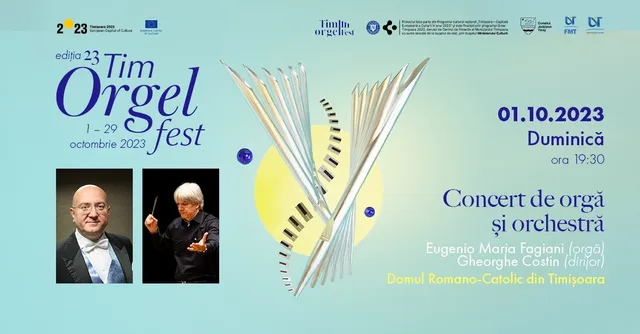 Concert de orgă și orchestră Eugenio Maria Fagiani, orgă (Italia), Gheorghe Costin (dirijor)