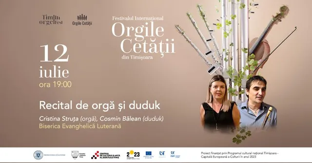 Recital de orgă și duduk / Cristina Struța, Cosmin Bălean