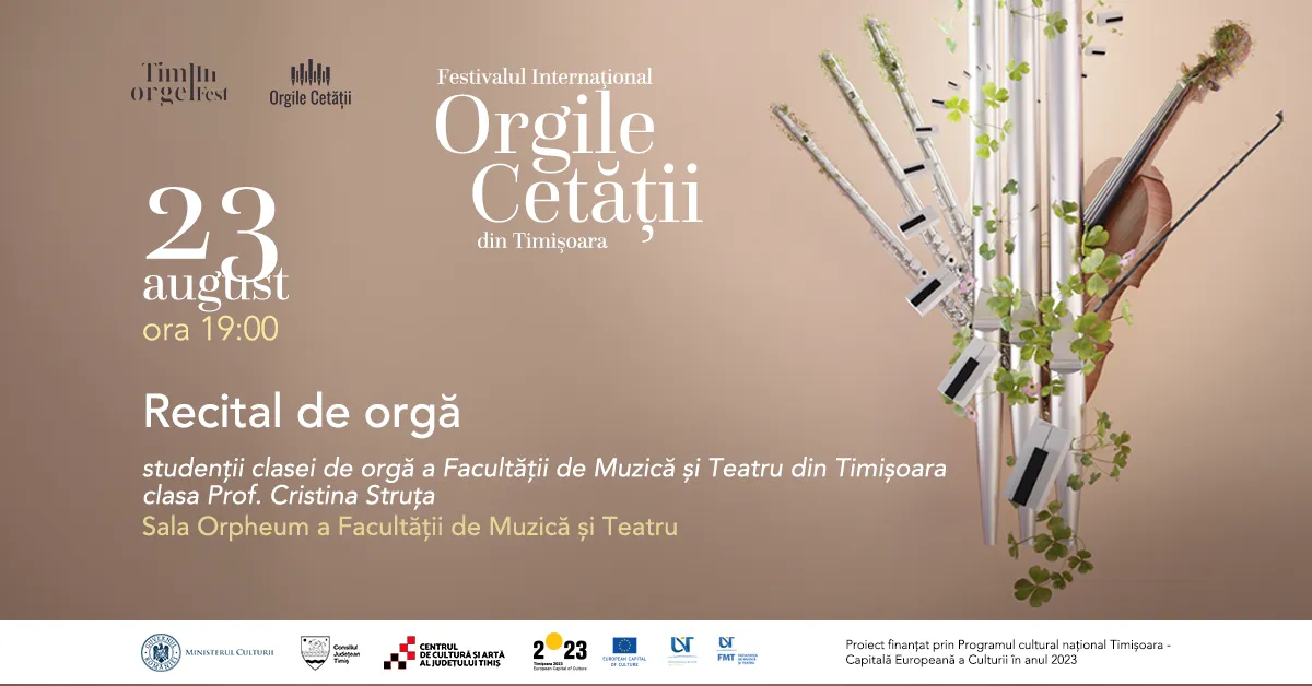 Recital de orgă / studenții clasei de orgă FMT