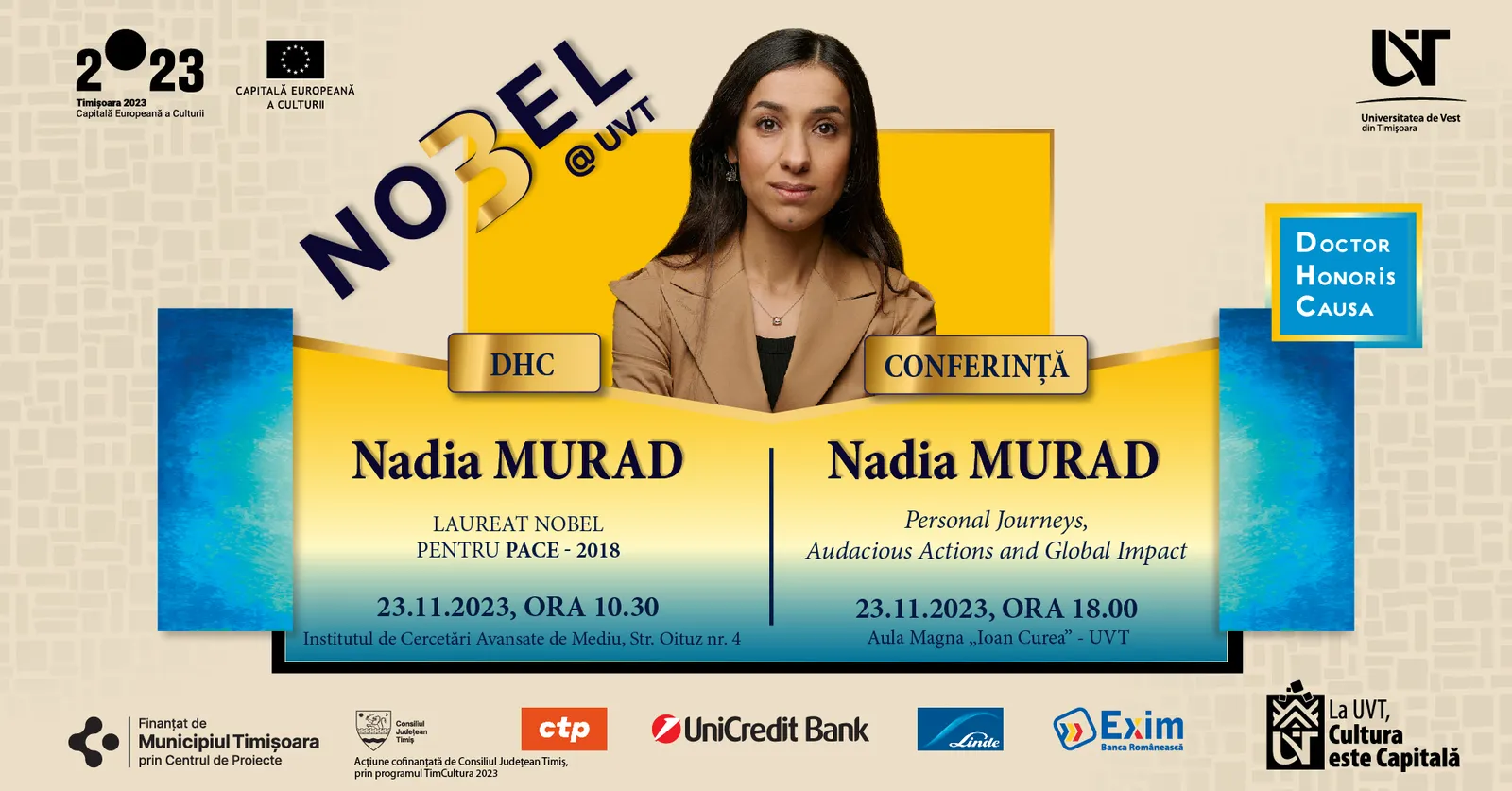 Călătorii personale, acțiuni îndrăznețe, impact global: O întâlnire cu Nadia Murad