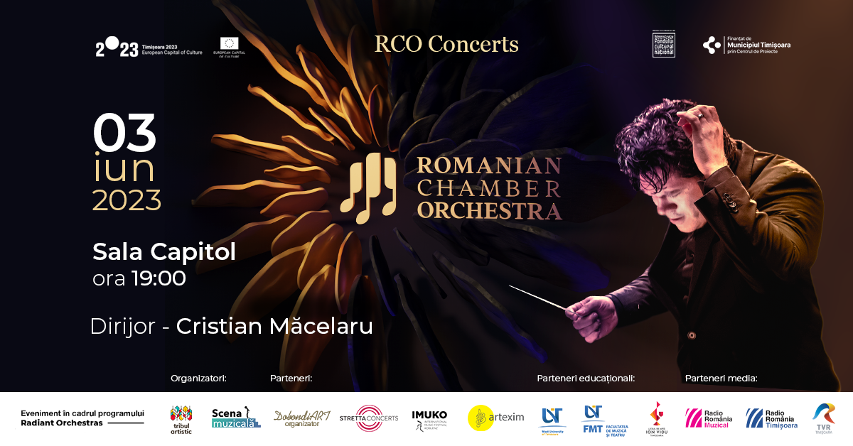 Cristian Măcelaru & Romanian Chamber Orchestra, 3 Iunie 2023