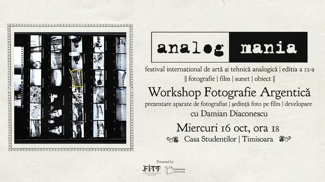 Workshop Fotografie Argentică #1 | cu Damian Diaconescu & Marius Parghel