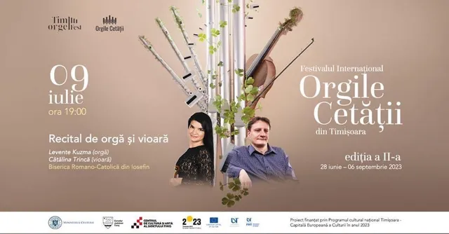 Recital de orgă și vioară / Levente Kuzma și Cătălina Trincă