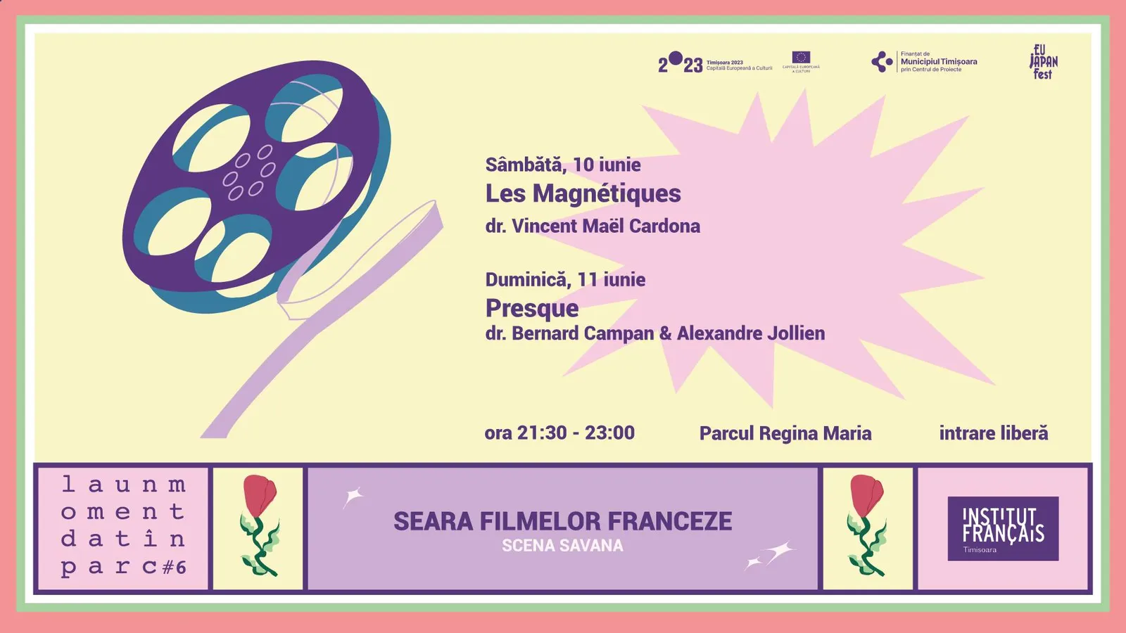 Seara filmelor franceze - Launmomentdat in parc 2023