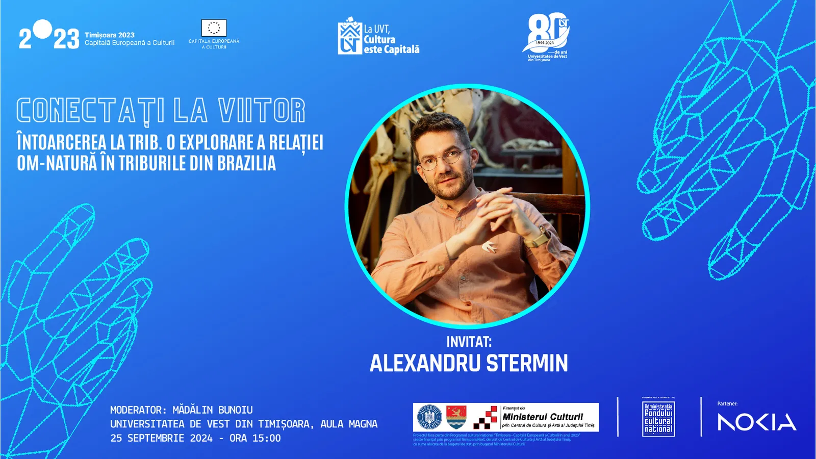 Conferință Alexandru Stermin - „Întoarcerea la trib. O explorare a relației om-natură în triburile din Brazilia” - Seria Conectați la viitor