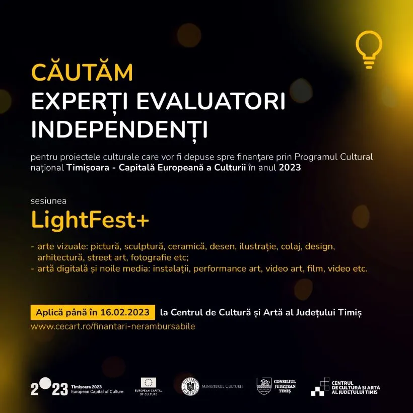 Sesiunea LightFest+ | Aplică până în 16 februarie!