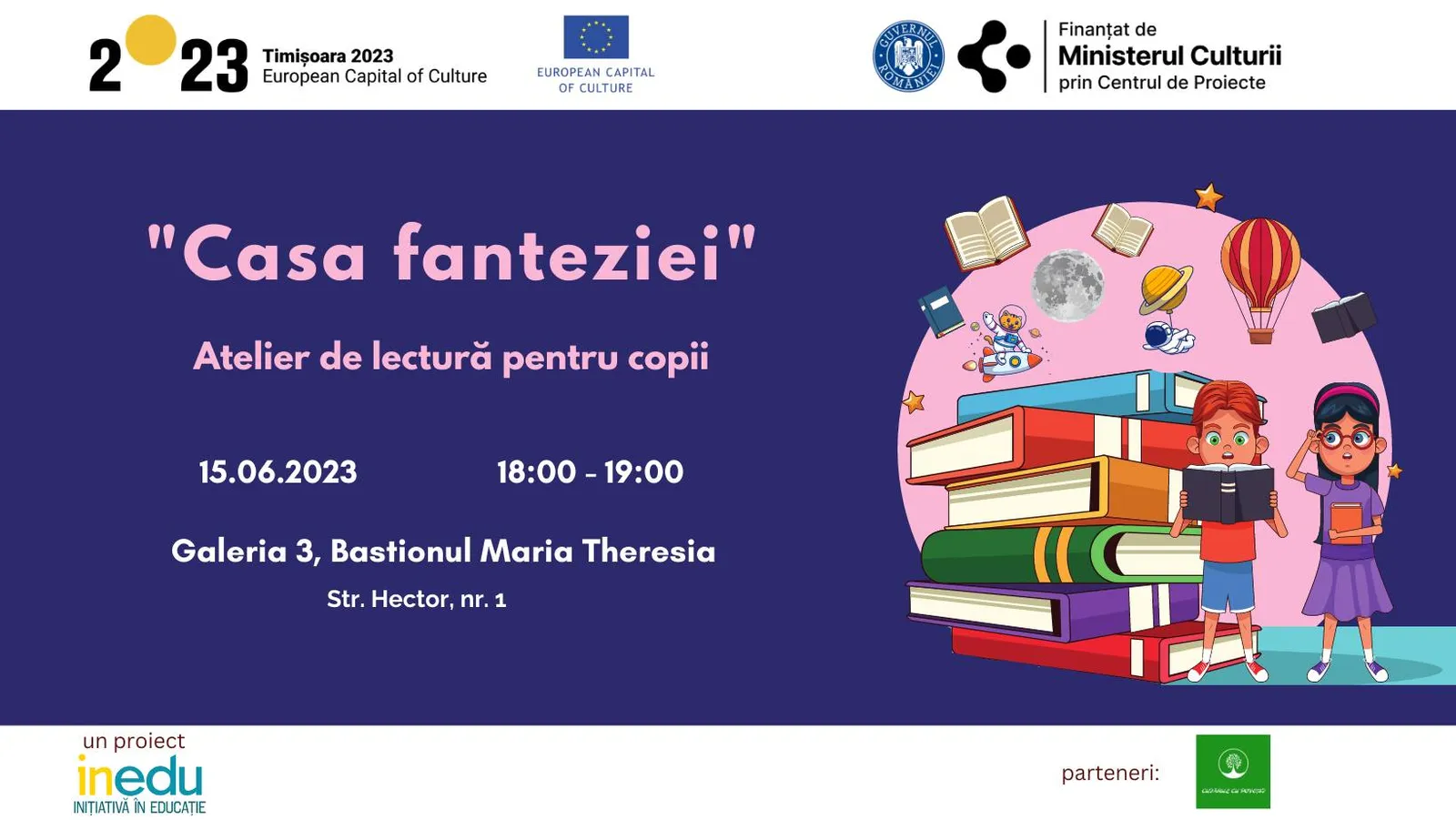 Casa fanteziei – atelier de lectură pentru copii