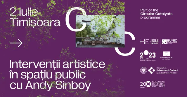 Atelier de intervenții artistice în spațiul public cu Andy Sinboy