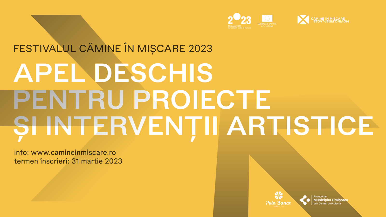 Festivalul Cămine în Mișcare 2023: Apel deschis pentru propuneri de proiecte și intervenții artistice