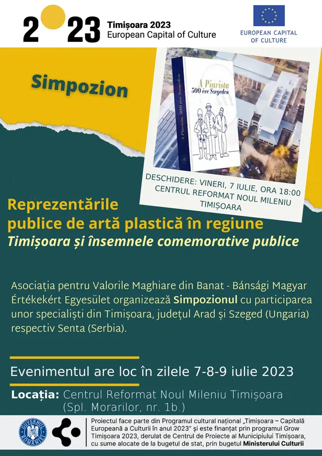 Simpozionul Reprezentările publice de artă plastică în regiune. Timișoara și însemnele comemorative public